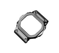 Funda con correa de reloj de acero inoxidable compatible con for G-SHOCK 3229 compatible con for Casio DW5600 GW-B5600 GW-M5610 correa de reloj con bisel de fondo rojo modificado (Color : Black case