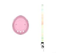 Funda con correa para Tamagotchi Paradise, resistente PC Case protección completa transparente azul (rosa)