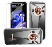 Funda con Cristal Templado 1Pcs Protectora Capa Compatible with Blackview BL9000 Pro Antigolpes Fundas Carcasa Compatible with Blackview BL9000 Pro Silicona Funda de Móvil cristal antirotura Clear