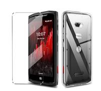 Funda con Cristal Templado 1Pcs Protectora Capa Compatible with CROSSCALL Core M5 Antigolpes Fundas Carcasa Compatible with CROSSCALL Core M5 Silicona Funda de Móvil cristal antirotura -Clear