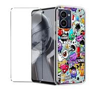 Funda con Cristal Templado 1Pcs Protectora Capa Compatible with HMD Pulse Plus / Pulse Pro Antigolpes Fundas Carcasa Para HMD Pulse Plus / Pulse Pro Silicona Funda de Móvil cristal antirotura XS40