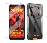 Funda con Cristal Templado 1Pcs Protectora Capa Compatible with Ulefone Armor 26 Ultra Antigolpes Fundas Carcasa Compatible with Ulefone Armor 26 Ultra Silicona Funda de Móvil cristal antirotura Clear