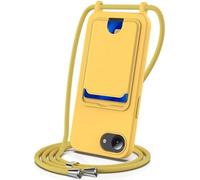Funda con Cuerda para Motorola Moto Edge 50 Neo/S50 5G/ThinkPhone 25 5G, Silicona Líquida Carcasa con Cordón [Ajustable Correa de Cuello Cadena] Case con Ranura para Tarjetas]Anti-Choque Anti-arañazos
