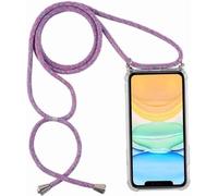 Funda con Cuerda para Samsung Galaxy M55 - Funda Protectora ponible - Carcasa Transparente TPU Silicon Colgante Ajustable Collar Case, Carcasa Anti Shock con Cuerda Correa,Unicornio