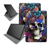 Funda con diseño de calavera de azúcar para tablet Microsoft Surface Pro 7 Plus/Pro7/Pro 6/Pro 5/Pro 2017/Pro 4/Pro LTE de 12.3 pulgadas, rotación de 360 grados, múltiples ángulos de visión con