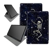 Funda con diseño de calavera de baile para tablet Microsoft Surface Pro 9 2022 de 13 pulgadas, rotación de 360 grados, múltiples ángulos de visión para Microsoft Surface Pro 9 con apagado y encendido