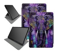 Funda con diseño de elefante morado para Microsoft Surface Pro X (2021/2020/2019) de 13 pulgadas, rotación de 360 grados, múltiples ángulos de visión para Microsoft Surface Pro X con apagado y