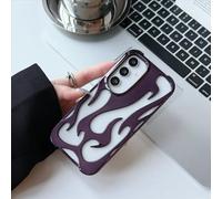 Funda con diseño de Llama 3D para Samsung Galaxy S24, S23, S22 Ultra, A55, A16, A54, A06, A15, A14, Moderna, Hueca, Delgada, a Prueba de Golpes, Suave, Color Morado, para Galaxy S23 B