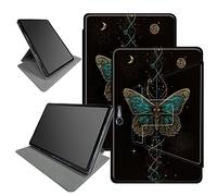 Funda con diseño de mariposa espacial para tablet Microsoft Surface Pro 7 Plus/Pro7/Pro 6/Pro 5/Pro 2017/Pro 4/Pro LTE de 12.3 pulgadas, rotación de 360 grados, múltiples ángulos de visión con apagado