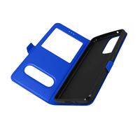 Funda con doble ventana de soporte de vídeo - Azul para Samsung Galaxy A53 5G