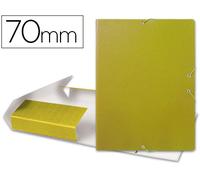 Funda con Elásticos para Proyectos Lomo 7 cm Amarillo