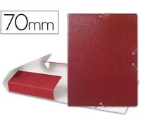 Funda con Elásticos para Proyectos Lomo 7 cm Rojo