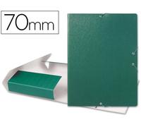 Funda con Elásticos para Proyectos Lomo 7 cm Verde