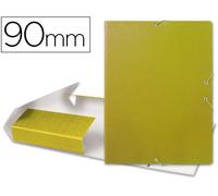 Funda con Elásticos para Proyectos Lomo 9 cm Amarillo