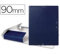 Funda con Elásticos para Proyectos Lomo 9 cm Azul