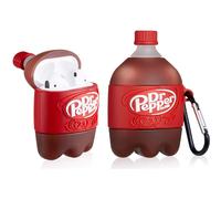 Funda con forma de lata de Coca-Cola para Airpods, diseño divertido y adorable de dibujos animados en 3D con patrón resistente a la abrasión,