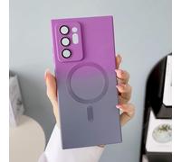 Funda con gradiente de Carga inalámbrica magnética para Samsung Galaxy Note 20 Ultra Note10 10 Plus 5g Funda de Silicona, Gris púrpura, para Samsung S20