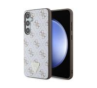 Funda con logotipo triangular Guess 4G, blanca - Galaxy S24+