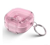 Funda con para soporte para Galaxy Buds4 Pro Anti-Golpes Funda(Translucent Pink)