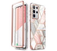 Funda con purpurina i-Blason para Samsung Galaxy S21 Ultra (6,8 pulgadas) 5G Mobil