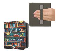 kwmobile Carcasa Compatible con Kobo Libra Colour Funda - Funda e-Book con Solapa y Correa de Mano - Solo un capítulo más