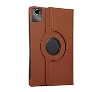 Funda con Soporte de Cuero PU giratoria 360 Adecuada for Tableta Huawei Honor Pad X9a de 11,5 Pulgadas ELN2-W29 2025(Brown)