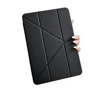 Funda con Soporte de múltiples ángulos Adecuada for Huawei MatePad 11,5 S 2025 SLG-W50/W10, Parte Trasera Transparente Dura con Ranura for bolígrafo(Black)