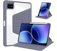 Funda con Soporte de rotación 360 Adecuada for Xiaomi Pad 8/MiPad 8 Pro 12,1 Pulgadas 2025 con Soporte for bolígrafo Carcasa Trasera de acrílico Transparente Duro(Lavender,For Xiaomi Pad 8 Pro)