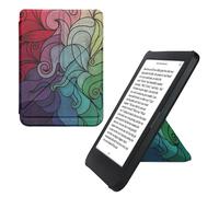 kwmobile Carcasa Compatible con Kobo Clara BW/Colour - Funda magnética de Origami para e-Book - postmodernista Rosa Fucsia/Azul/Verde