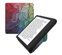 kwmobile Carcasa Compatible con Kobo Libra Colour - Funda magnética de Origami para e-Book - postmodernista Rosa Fucsia/Azul/Verde