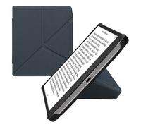 kwmobile Carcasa Compatible con Pocketbook Era/Era Color Funda con Soporte - Funda con Origami y Tapa con Cierre magnéetico - Azul Oscuro