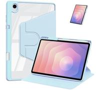 Funda con Soporte Giratorio 360 Adecuada for Samsung Galaxy Tab S10 Plus 12,4 Pulgadas SM-X820/X826B 2024 Funda Trasera de acrílico Duro(Sky Blue)