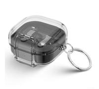 Funda con soporte integrado para Samsung Galaxy Buds4 Pro - Cubierta transparente resistente para protección de cámara suave para TPU PC duro de 5,8 cm (transparente)