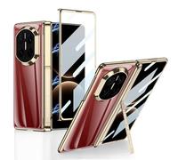 Funda con Soporte para Huawei Mate X7, Protector De Pantalla Integral con Bisagra, Cubierta Antichoque con Protección para La Lente, Carcasa Delgada Transparente.,Gold