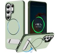 Funda con Soporte para Samsung Galaxy S26/S26 Plus/S26 Ultra: Compatible con Carga Inalámbrica, Protección contra Caídas, Diseño Delgado, Minimalista Y Ligero (Material PC),S26 Plus,Green