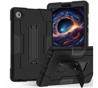 Funda con soporte para tablet compatible con Lenovo Tab One de 8.7 pulgadas/K9 TB305FU (2025), funda protectora híbrida resistente, funda protectora de TPU a prueba de golpes, color negro