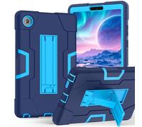 Funda con soporte para tablet compatible con Lenovo Tab One de 8.7 pulgadas/K9 TB305FU (2025), funda protectora híbrida resistente, TPU a prueba de golpes, funda de protección de soporte, azul marino