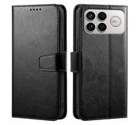 Funda con soporte, tarjetero y cartera de cuero compatible con Xiaomi Poco F8 Ultra / Redmi K90 Pro Max 5G