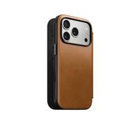 Funda con Tapa Nomad Piel Marrón Claro iPhone 17 Pro