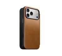 Funda con Tapa Nomad Piel Marrón Claro iPhone 17 Pro Max