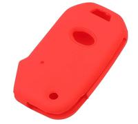 Funda con Tapa para Llave para Kia para Sportage para Ceed para Sorento para Cerato para Forte 2017 2018 2019 Funda Fob Soporte Piel Autopartes(Red)