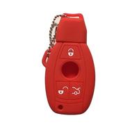 Funda con Tapa para Llave para Mercedes para Benz W203 W210 W211 AMG CES CLS CLK CLA C350 GLK GLC GLE350 GLS500 SLC 260 Autopartes(Red)