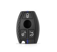 Funda con Tapa para Llave para Mercedes para Benz W203 W210 W211 AMG CES CLS CLK CLA C350 GLK GLC GLE350 GLS500 SLC 260 Autopartes(Blueline 1PC)