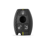 Funda con Tapa para Llave para Mercedes para Benz W203 W210 W211 AMG CES CLS CLK CLA C350 GLK GLC GLE350 GLS500 SLC 260 Autopartes(Yellowline 1PC)