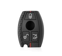 Funda con Tapa para Llave para Mercedes para Benz W203 W210 W211 AMG CES CLS CLK CLA C350 GLK GLC GLE350 GLS500 SLC 260 Autopartes(Redline 1PC)