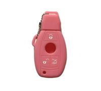 Funda con Tapa para Llave para Mercedes para Benz W203 W210 W211 AMG CES CLS CLK CLA C350 GLK GLC GLE350 GLS500 SLC 260 Autopartes(Pink)