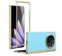 Funda con tapa para OPPO Find N5 2025 con protector de pantalla y bisagra, protección contra caídas, resistente a los arañazos y absorbe los golpes, diseño delgado, cubierta protectora plegable
