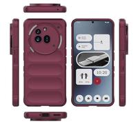 Funda con tapa para teléfono For Nothing Phone 3A Pro Case Silicone Slim Cover Full Body Protection Shock Resistant Scratch Resistant Soft Inner Fiber Flocking Phone Cases cubierta protectora(Purple)