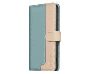 Funda con tapa para Vivo YO3 4G, de piel sintética, a prueba de golpes, con ranuras para tarjetas, soporte magnético, a prueba de arañazos, para Vivo YO3 4G, color verde