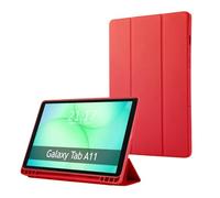 Funda con Tapa Smart para Samsung Galaxy Tab A11 8.7 Color Roja